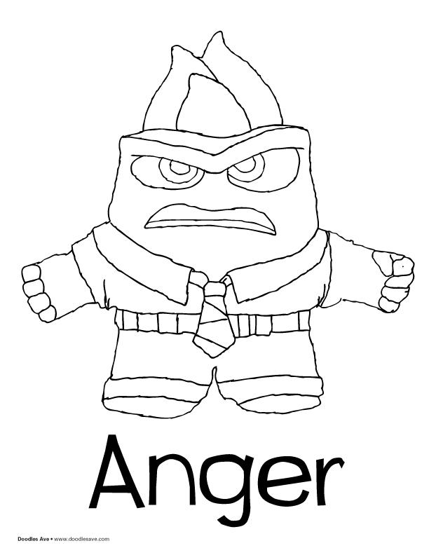 Inside Out Coloring Pages 612x792 Inside Out Coloring Pages