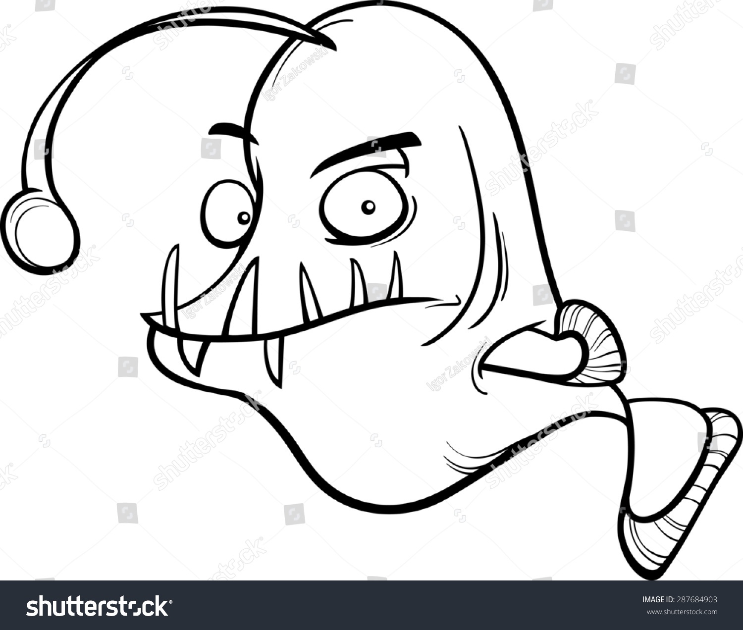 1500x1272 Inspirational Black White Cartoon Illustration Humpback Anglerfish