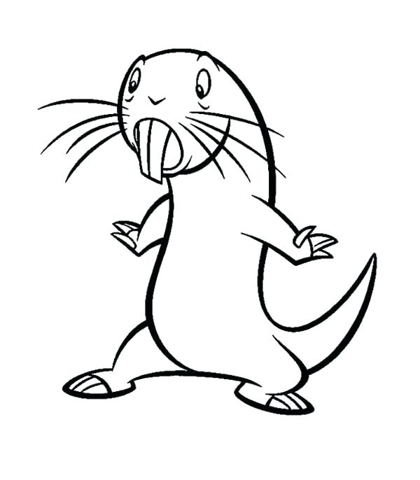 600x686 Kim Possible Coloring Pages Cute Beaver From Possible Coloring