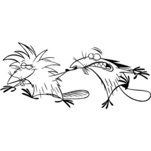 300x300 Angry Beavers Coloring Pages Color Bros