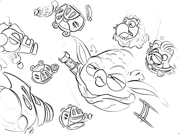 Angry Bird Coloring Pages Pdf