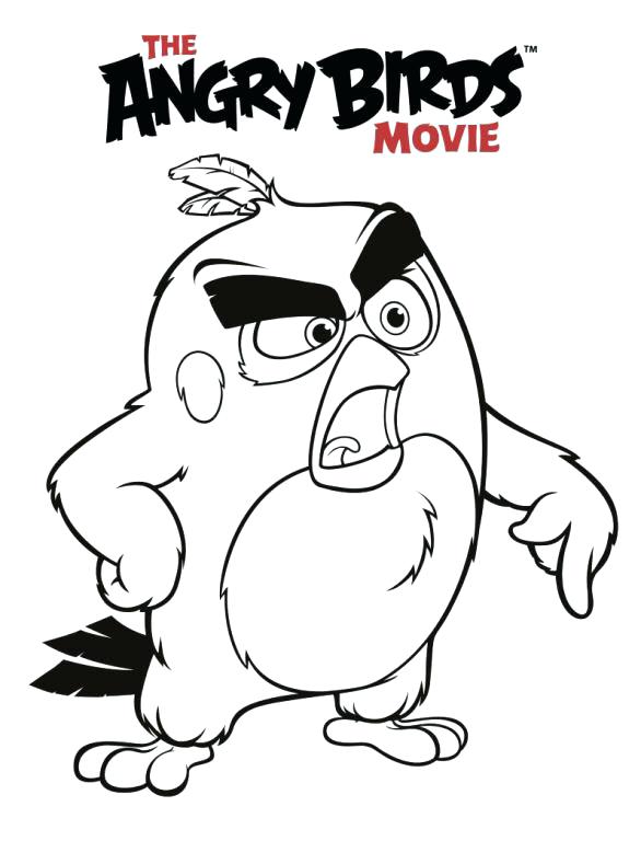 Angry Birds Coloring Pages Angry Birds Coloring Pages Orange Bird 586x768 Angry Birds Coloring Pages Angry Birds Coloring Pages Orange Bird