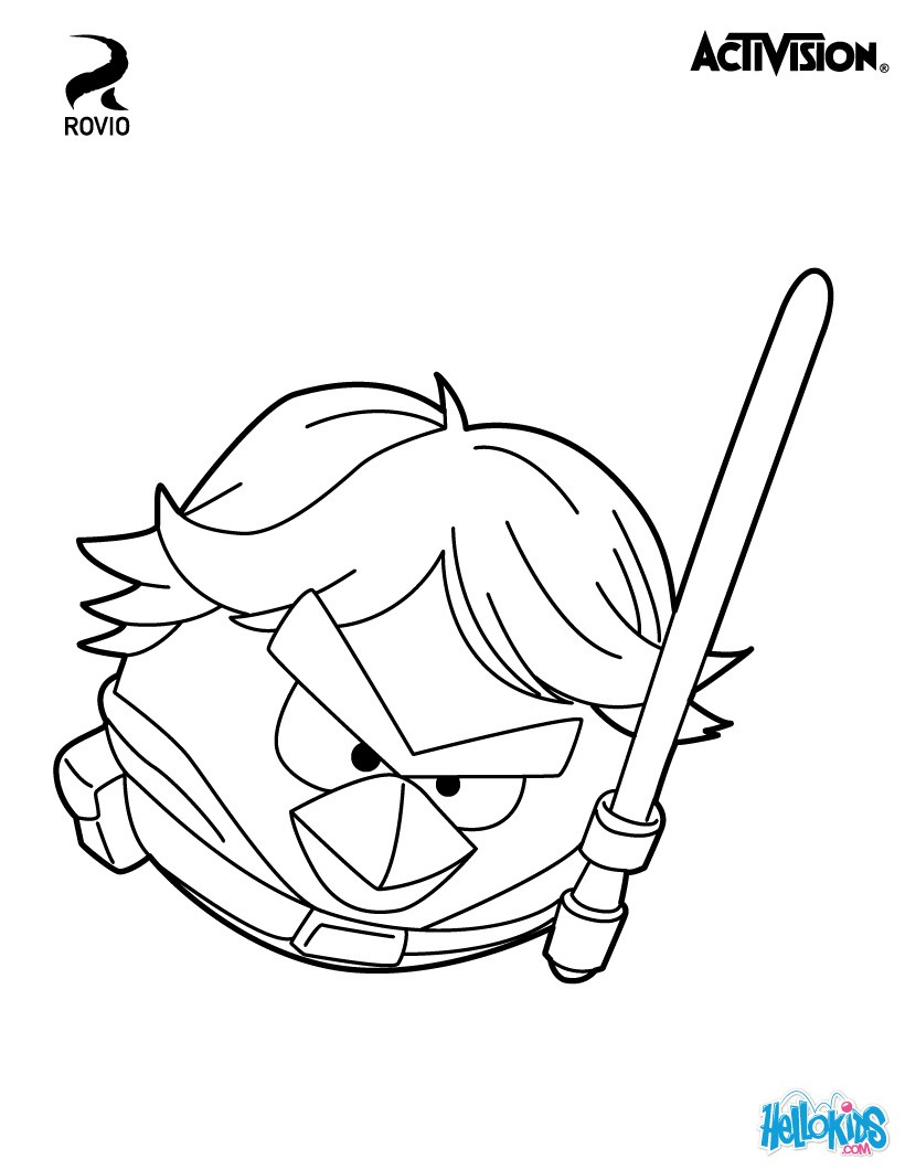 820x1060 Angry Birds Star Wars 2 Coloring Pages
