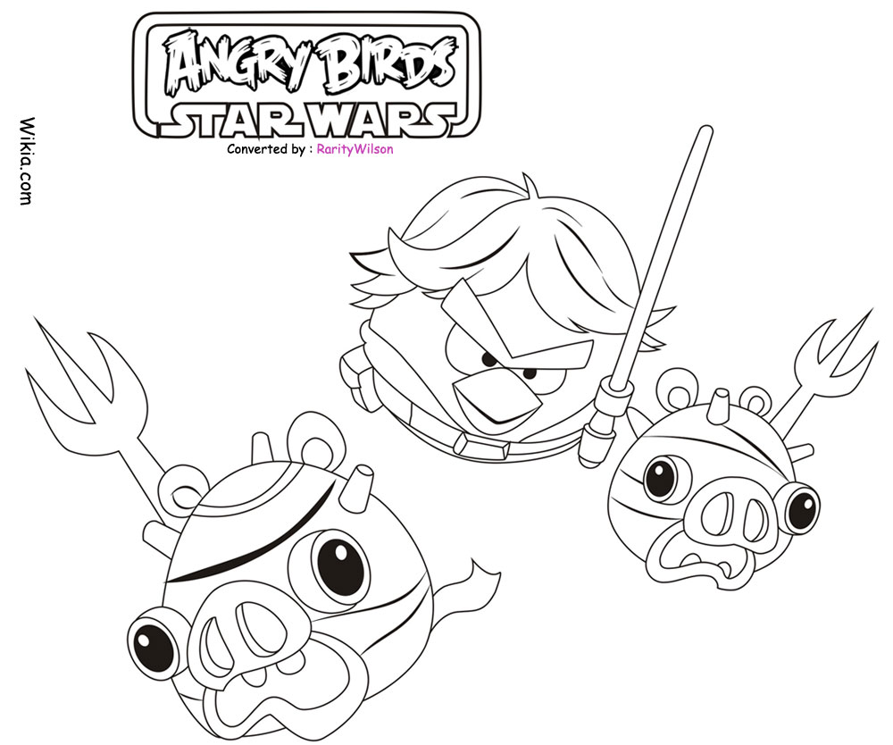 1000x834 Angry Birds Star Wars Coloring Pages Team Colors