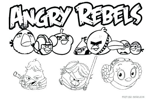 540x338 Printable Angry Birds Star Wars Coloring Page Printable Coloring