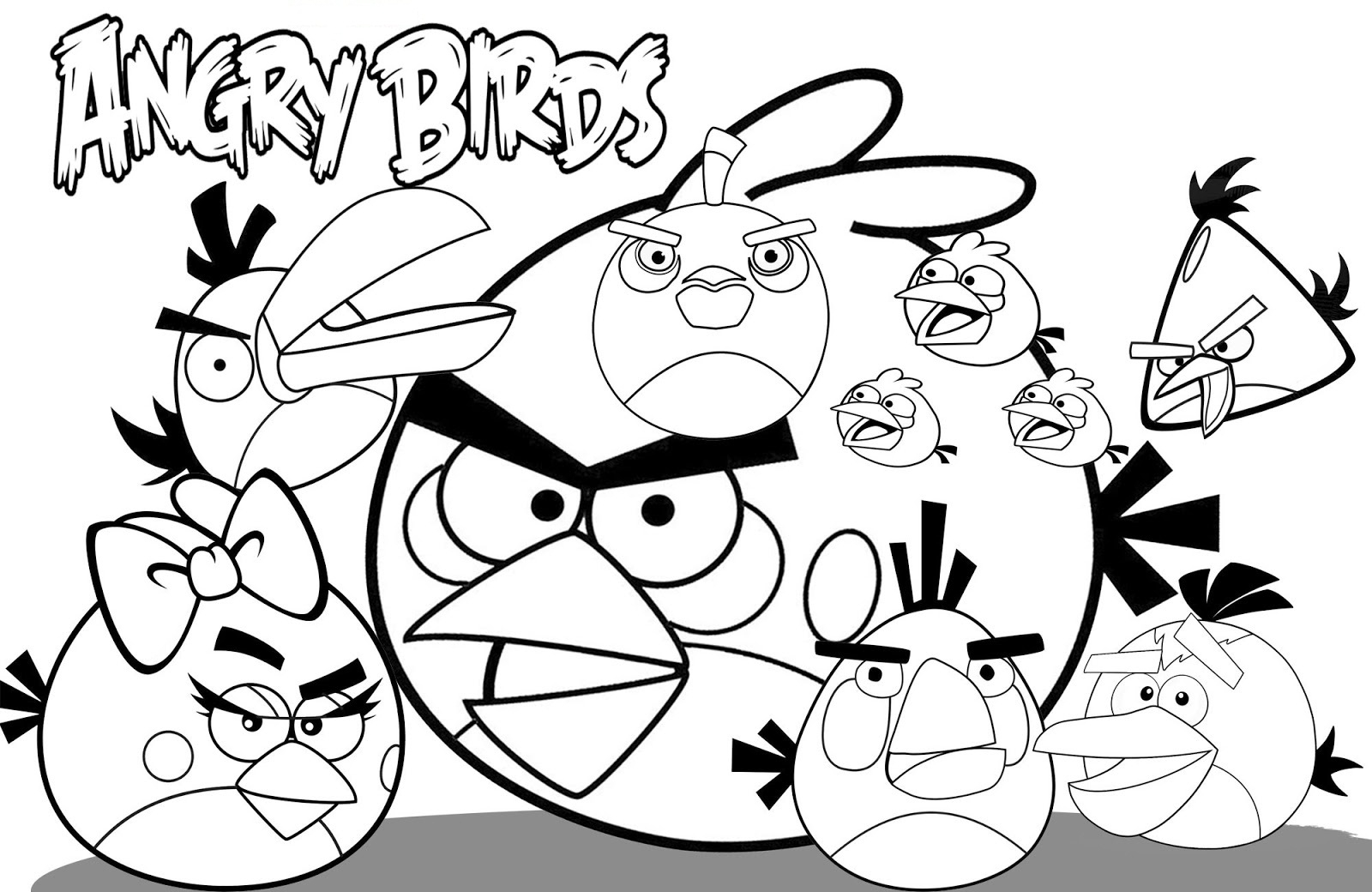 Angry Birds 2 Coloring Pages at GetColorings.com | Free printable ...