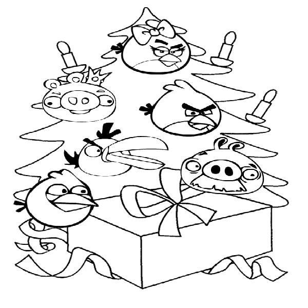 Angry Birds Christmas Coloring Pages at GetColorings.com | Free ...