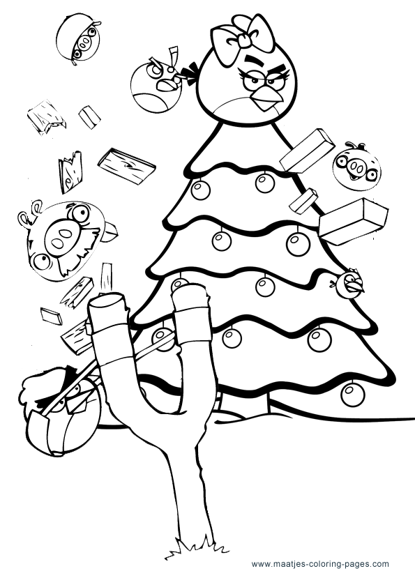 Angry Birds To Color Christmas Angry Birds Coloring Pages 595x842 Angry Birds To Color Christmas Angry Birds Coloring Pages