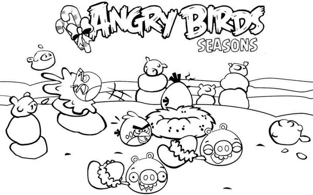 Angry Birds Christmas Coloring Pages at GetColorings.com | Free ...