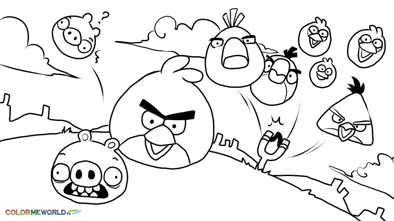 Angry Birds Coloring Pages For Kids Printable Preschool To Pretty 1280x720 Angry Birds Coloring Pages For Kids Printable Preschool To Pretty