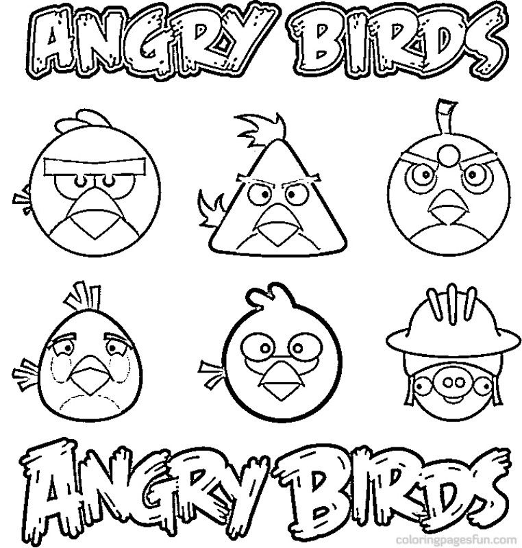 Angry Birds Coloring Pages 12 Angry Birds Angry 762x800 Angry Birds Coloring Pages 12 Angry Birds Angry