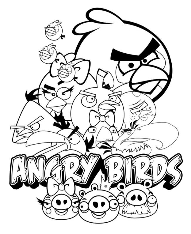 650x798 Angry Birds Poster Coloring Pages Time Toooo Relax