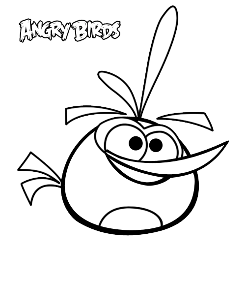 Angry Birds Coloring Pages Pajaro Rojo 501x575 Angry Birds Coloring Pages Pajaro Rojo