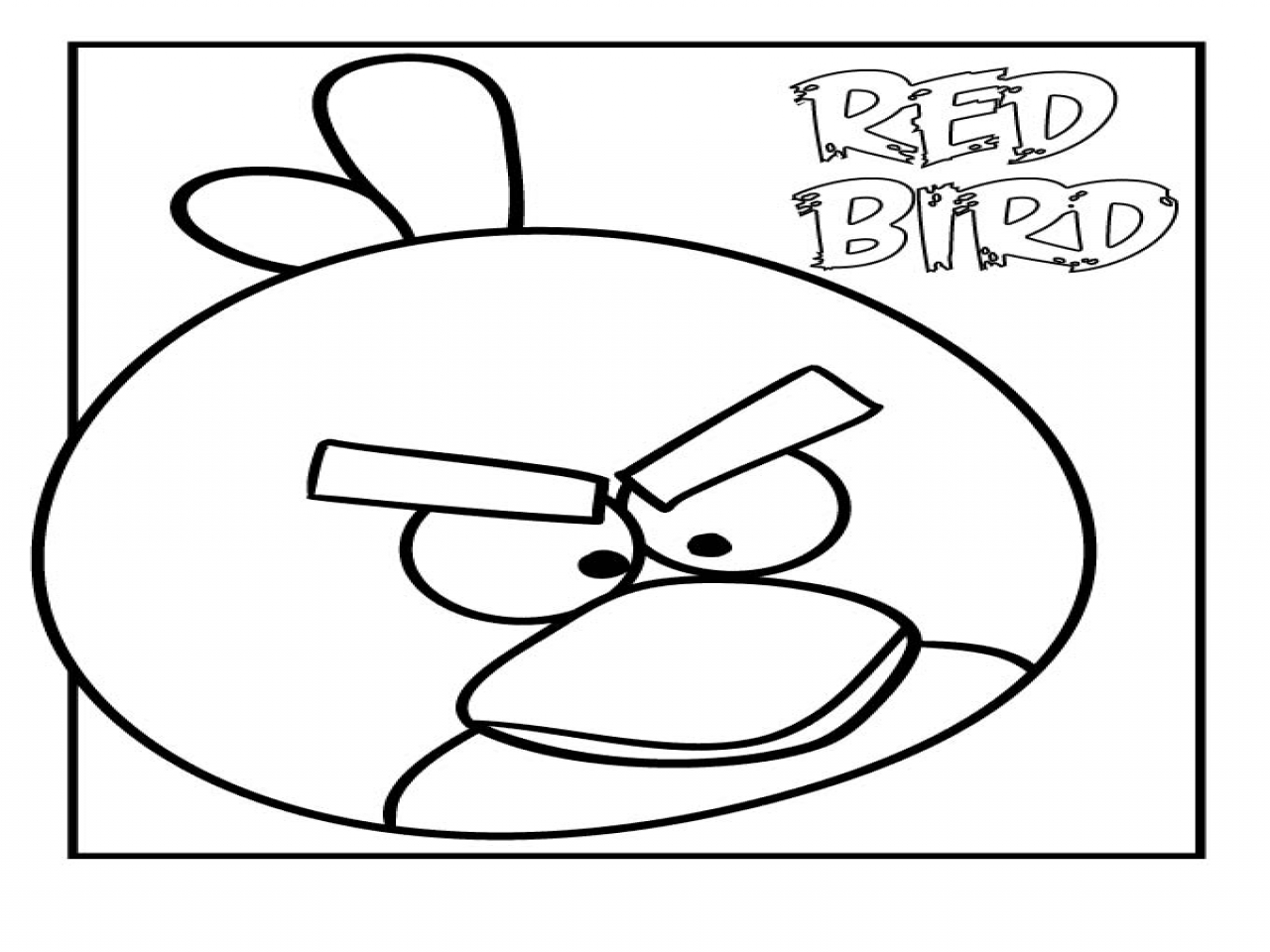 Anger Coloring Pages Red Angry Bird 1280x960 Anger Coloring Pages Red Angry Bird