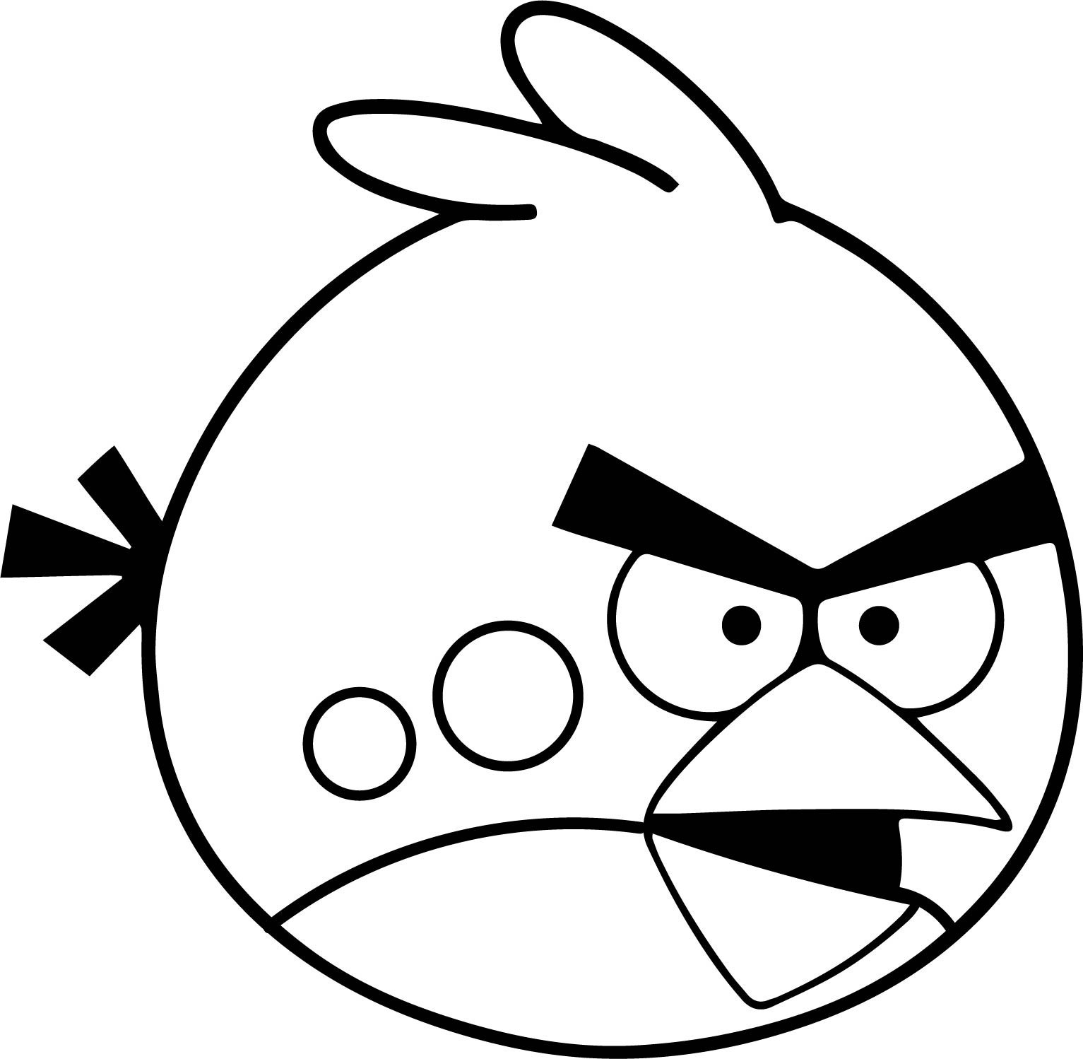 Angry Birds Coloring Pages Red Bird at GetColorings.com | Free ...