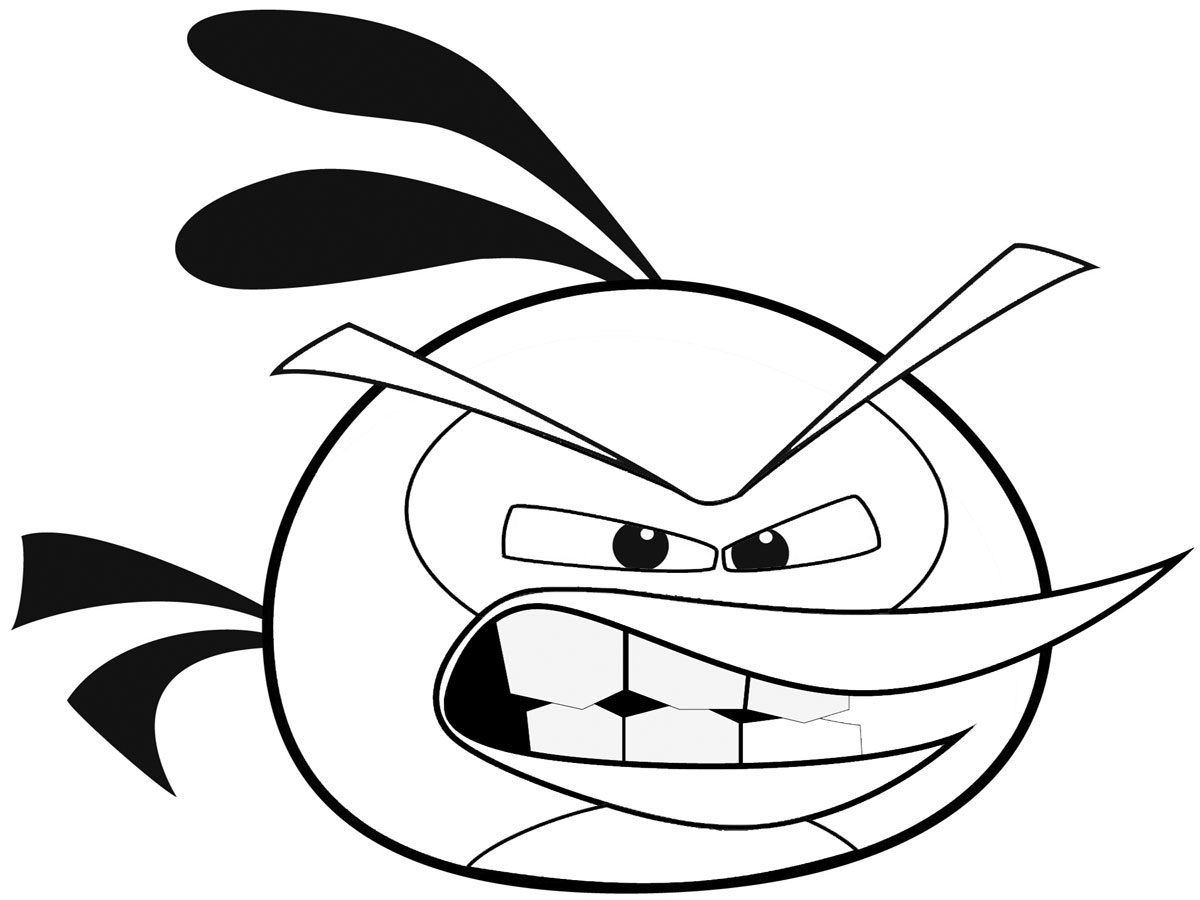 Red Angry Bird Coloring Page Birds 1200x900 Red Angry Bird Coloring Page Birds