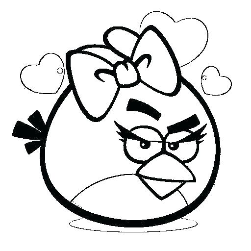 Angry Birds Coloring Pages Red Bird 512x512 Angry Birds Coloring Pages Red Bird