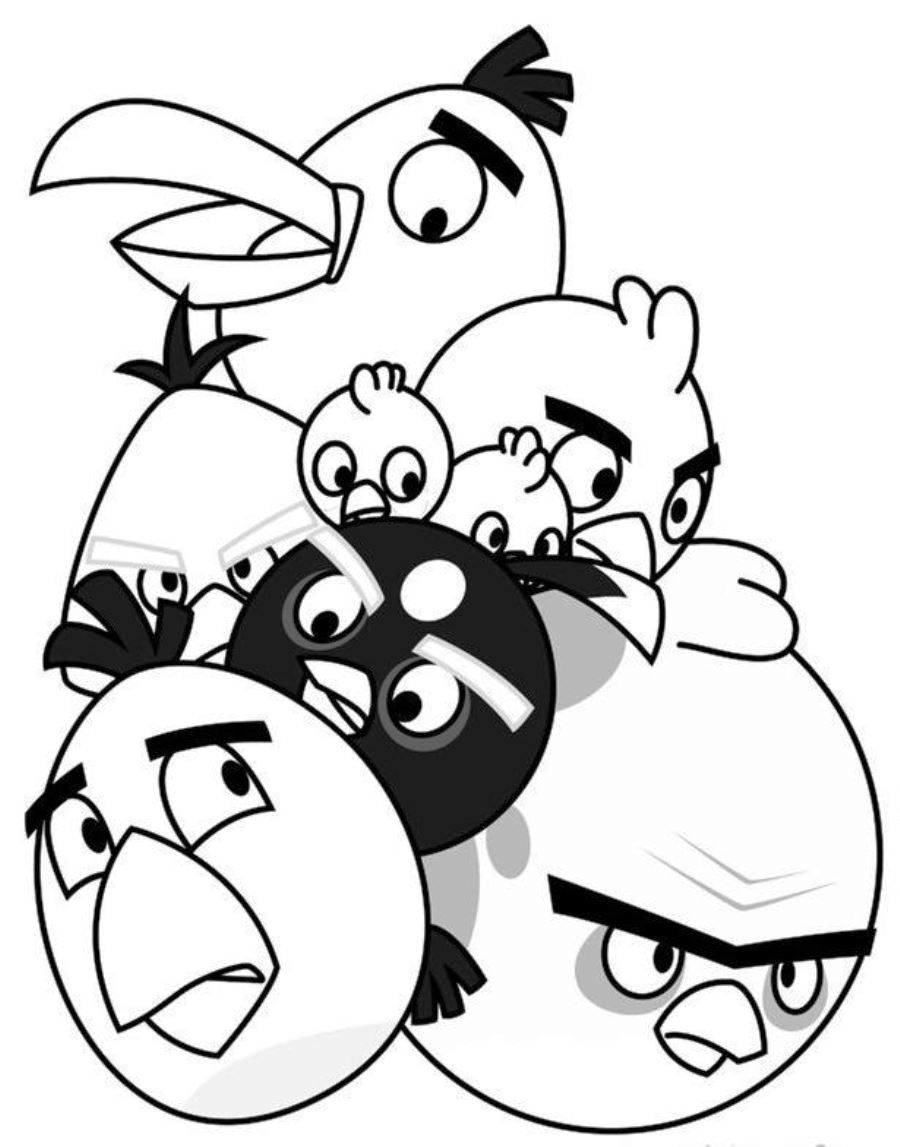 Printable Angry Birds Coloring Pages 360coloringpages 900x1147 Printable Angry Birds Coloring Pages 360coloringpages