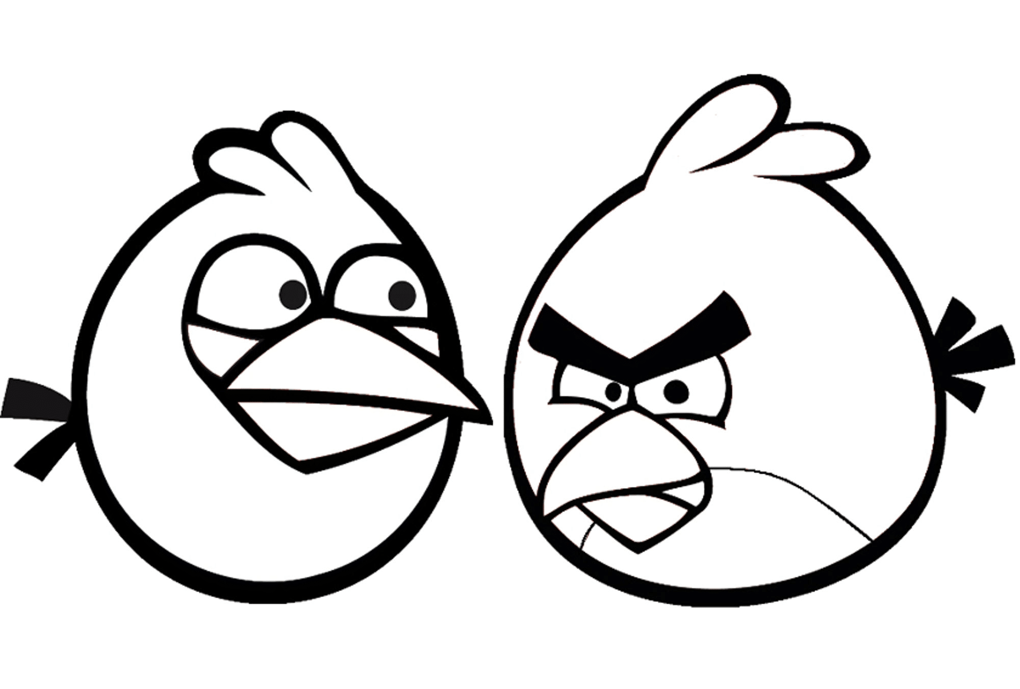 Angry Birds Coloring Pages For Kids Printable 2000x1350 Angry Birds Coloring Pages For Kids Printable