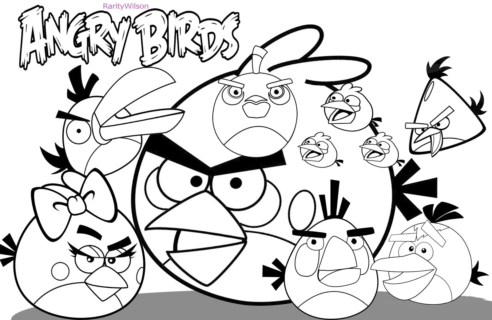 Free Download Angry Birds Coloring Pages Coloring Pages 1600x1040 Free Download Angry Birds Coloring Pages Coloring Pages