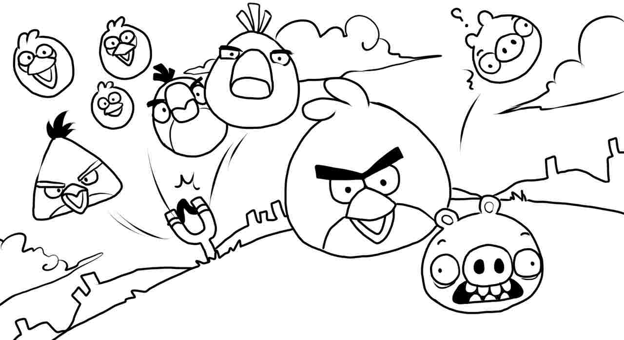 1280x699 Angry Bird Coloring Pages Birds Online Space Ribsvigyapan Angry