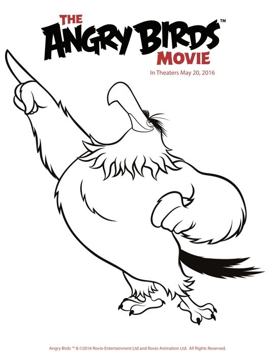 531x695 Angry Birds Mighty Eagle Coloring Pages