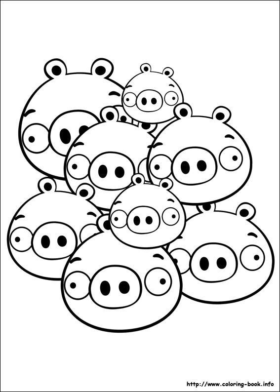 567x794 Angry Birds Coloring Picture