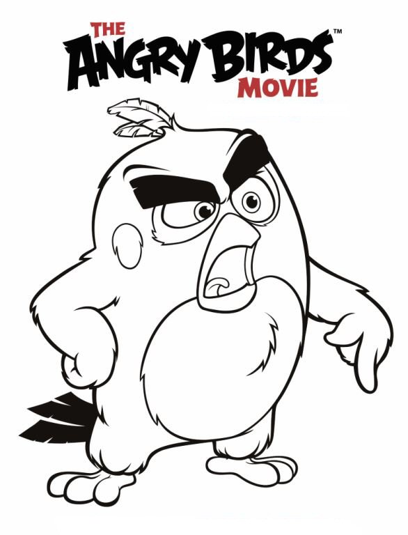 586x768 Kids N 6 Coloring Pages Of Angry Birds Movie