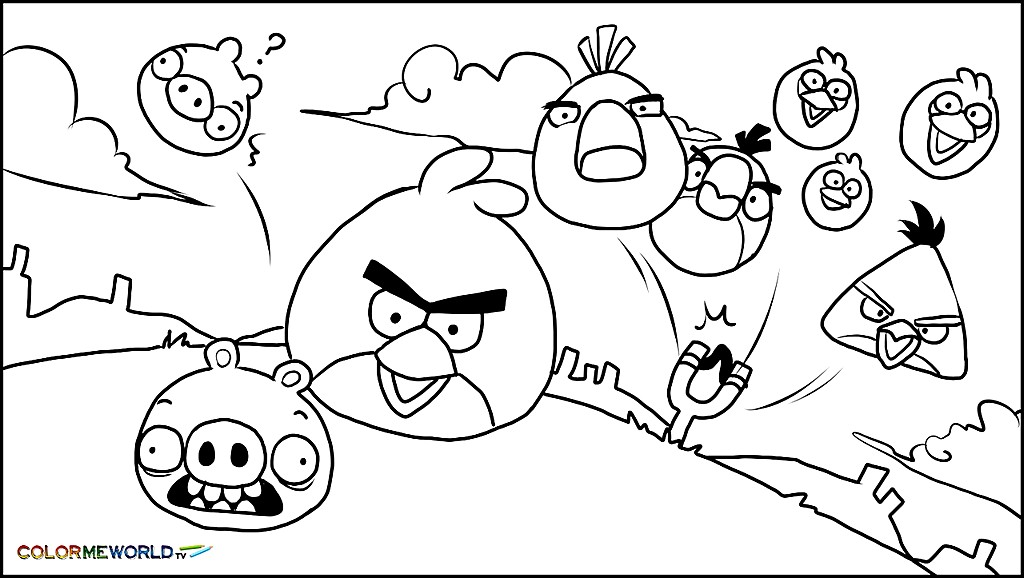1024x578 Angry Bird Printable Coloring Pages Coloring Page Show