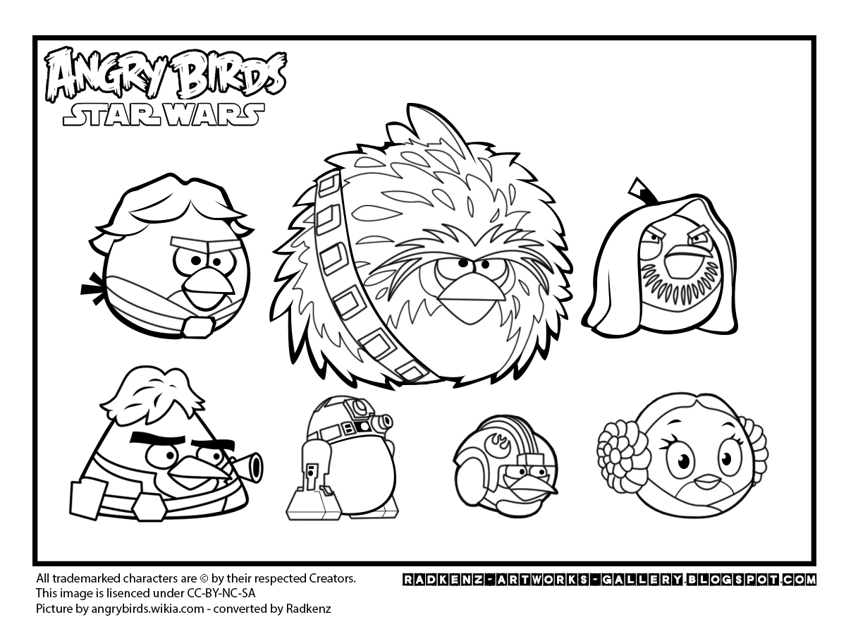Angry Birds Star Wars Coloring Pages 1200x899 Angry Birds Star Wars Coloring Pages