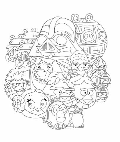 Coloring Pages Angry Birds Star Wars Coloring Pages School 408x480 Coloring Pages Angry Birds Star Wars Coloring Pages School