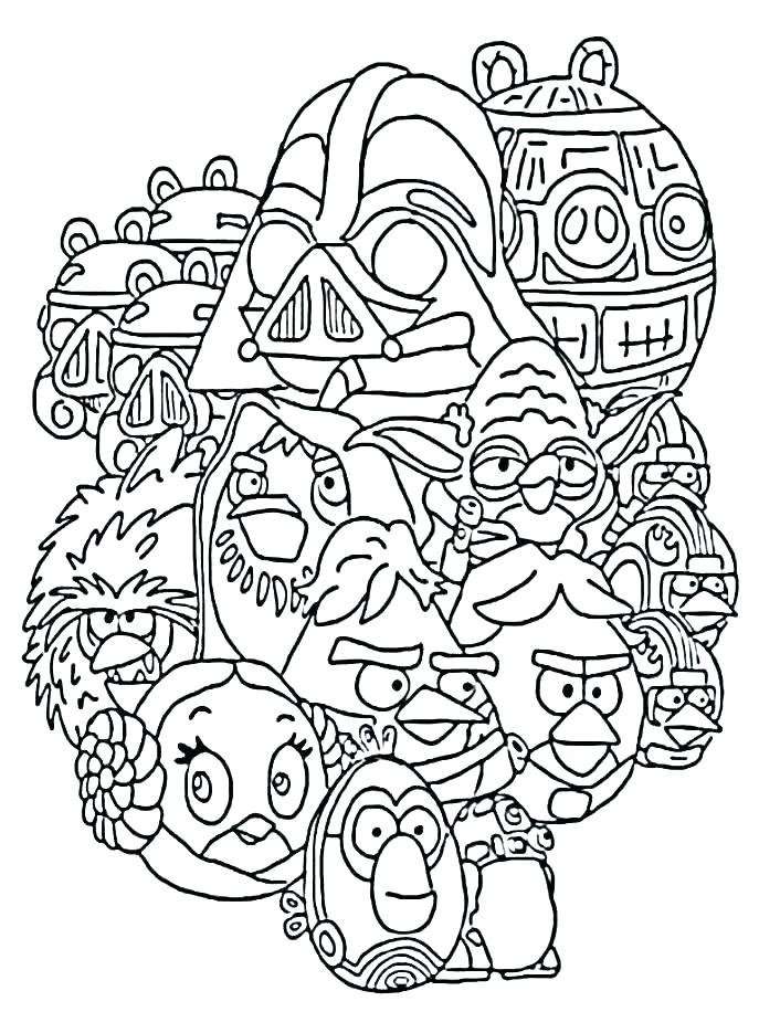 Angry Birds Star Wars Coloring Pages 687x916 Angry Birds Star Wars Coloring Pages