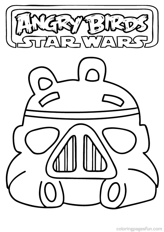Angry Birds Star Wars Coloring 565x800 Angry Birds Star Wars Coloring