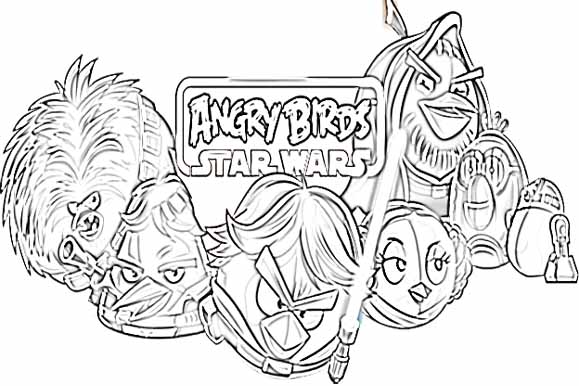 Angry Birds Star Wars Coloring Book Birds Star Wars Coloring 579x386 Angry Birds Star Wars Coloring Book Birds Star Wars Coloring