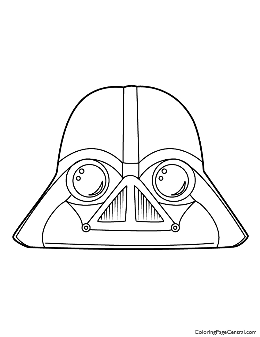 Angry Birds Star Wars Darth Vader 01 Coloring Page Coloring 850x1100 Angry Birds Star Wars Darth Vader 01 Coloring Page Coloring