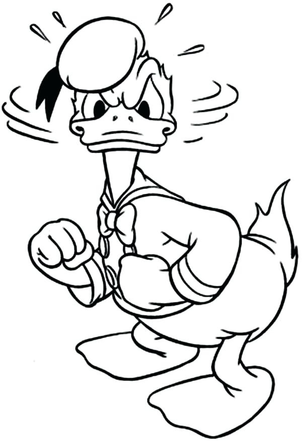 Donald Duck Coloring Pages Icontent 600x875 Donald Duck Coloring Pages Icontent