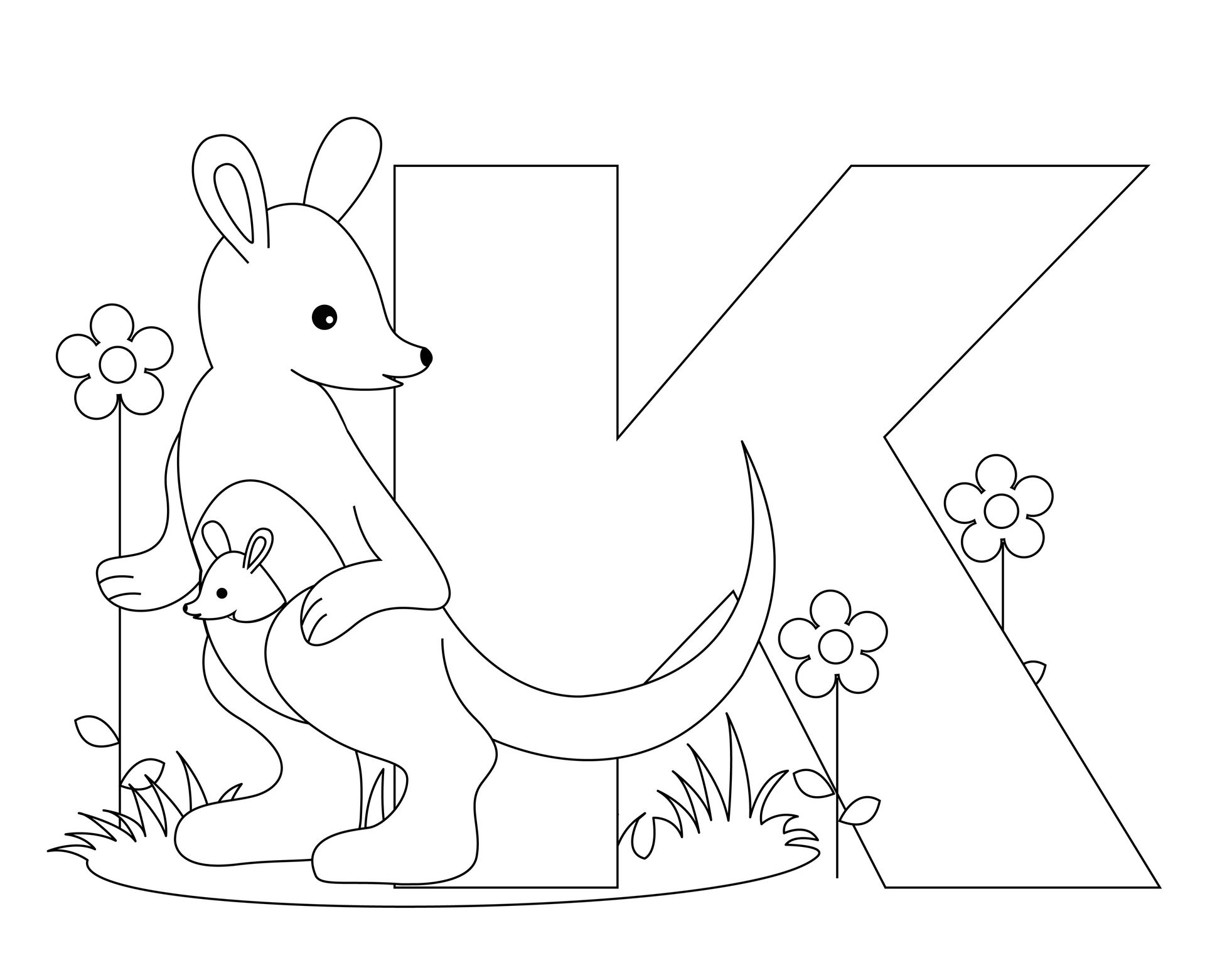 Free Kindergarten Alphabet Worksheets Animal Alphabet Letter K 1963x1527 Free Kindergarten Alphabet Worksheets Animal Alphabet Letter K