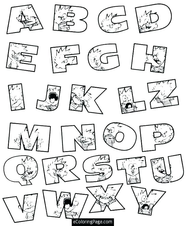 Animal Alphabet Coloring Pages Free at GetColorings.com | Free ...