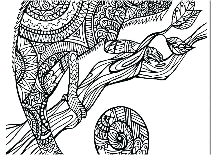 827x609 Hard Adult Coloring Pages Hard Animal Coloring Pages Adult