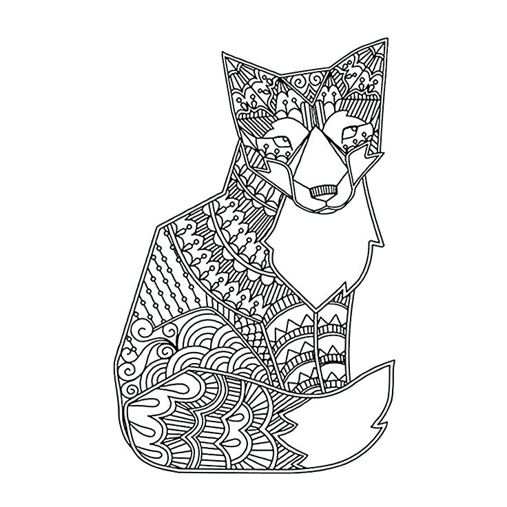 736x736 Hard Animal Coloring Pages Adult Coloring Pages Hard Cute Animal