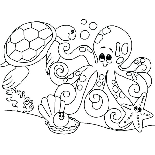 Ocean Animals Coloring Pages Kindergarten Animal Coloring Pages 600x600 Ocean Animals Coloring Pages Kindergarten Animal Coloring Pages