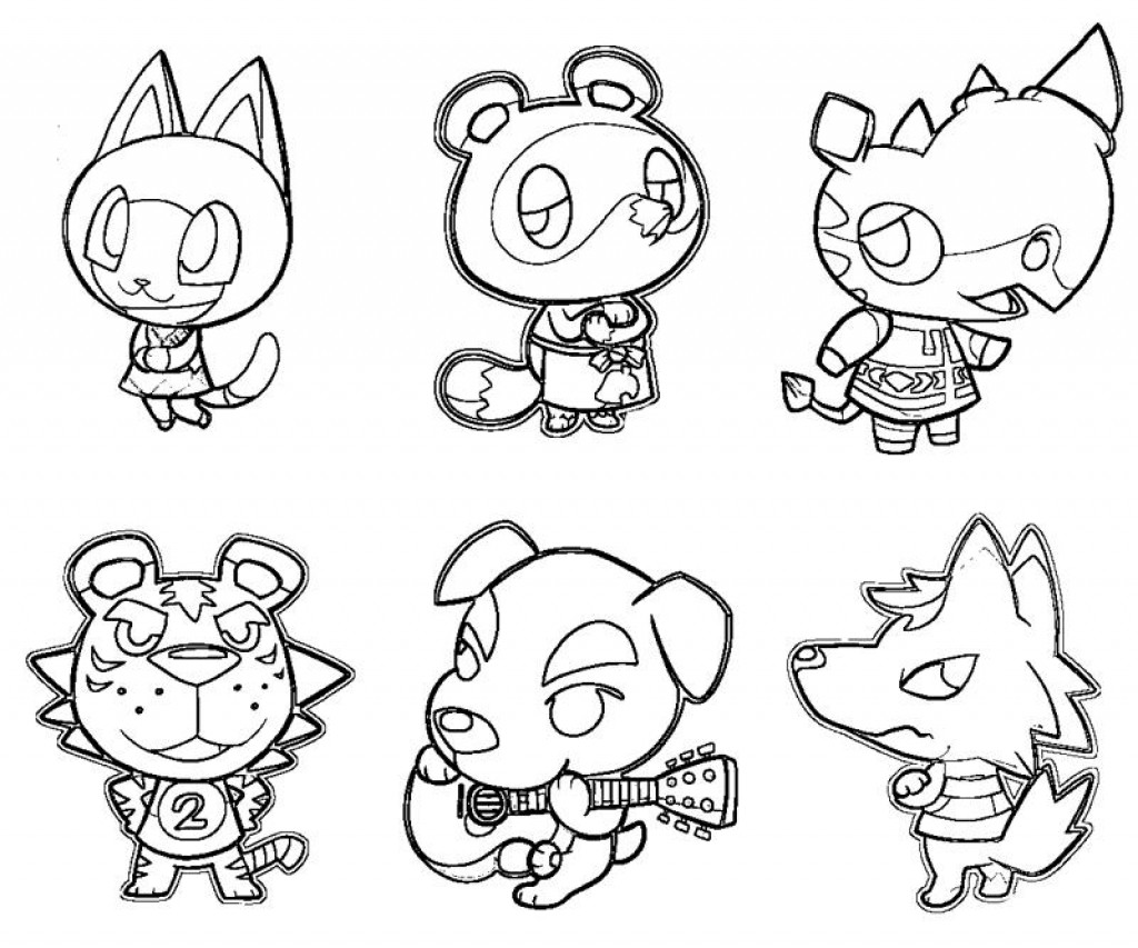 Animal Crossing Coloring Pages Coloring Book 1024x853 Animal Crossing Coloring Pages Coloring Book