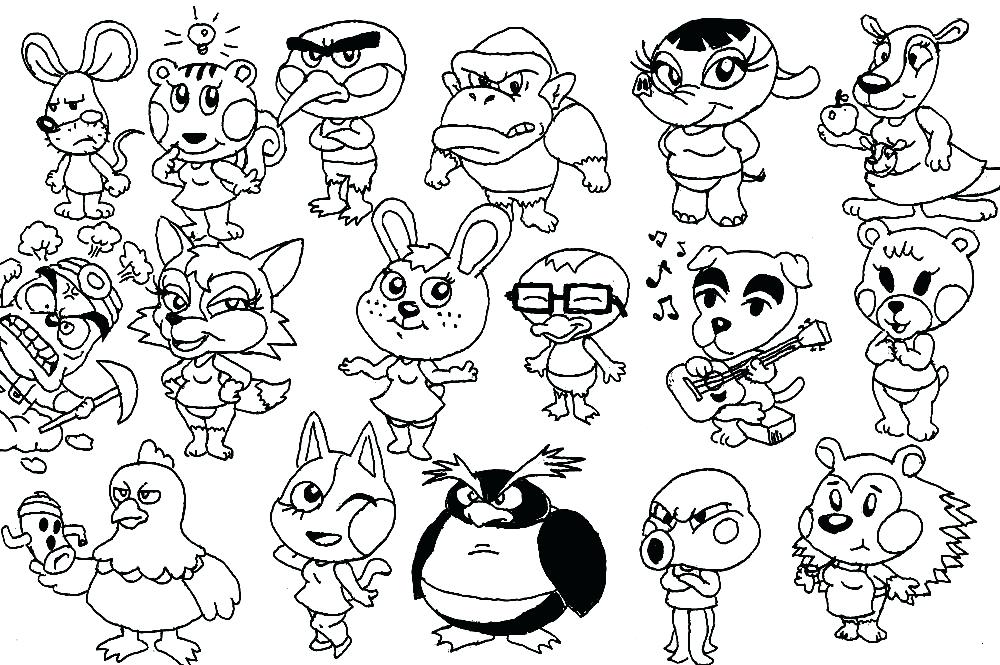 Animal Crossing Coloring Pages 4 Blathers Animal Crossing 1000x665 Animal Crossing Coloring Pages 4 Blathers Animal Crossing