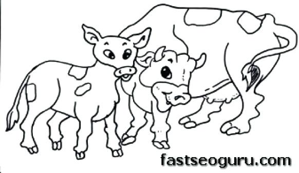 582x338 Cow Coloring Page Coloring Page Cow Coloring Page Cow Cow Coloring