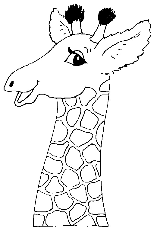 Animal Head Coloring Pages