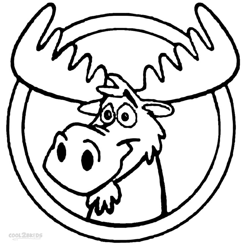 Printable Moose Coloring Pages For Kids Cool2bkids 850x850 Printable Moose Coloring Pages For Kids Cool2bkids