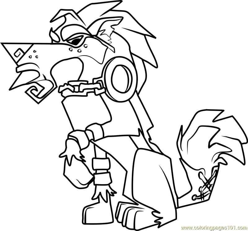 Greely Animal Jam Coloring Page 800x745 Greely Animal Jam Coloring Page