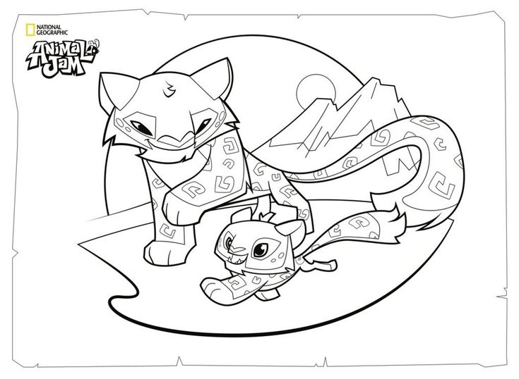 Animal Jam Coloring Pages