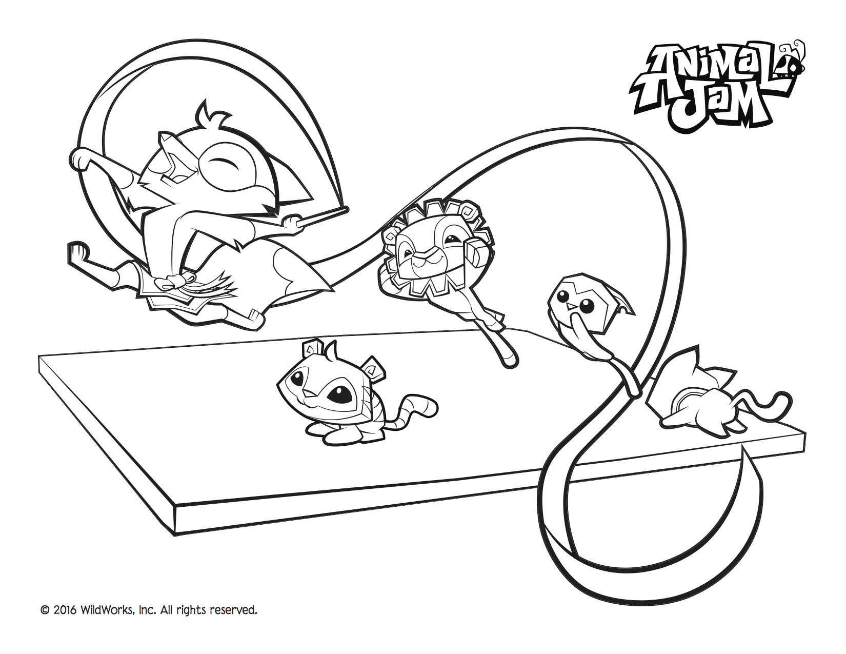 Animal Jam Coloring Pages Printable Direct You 1650x1275 Animal Jam Coloring Pages Printable Direct You