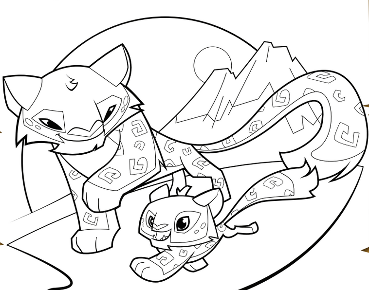 Animal Jam Coloring Pages 758x596 Animal Jam Coloring Pages